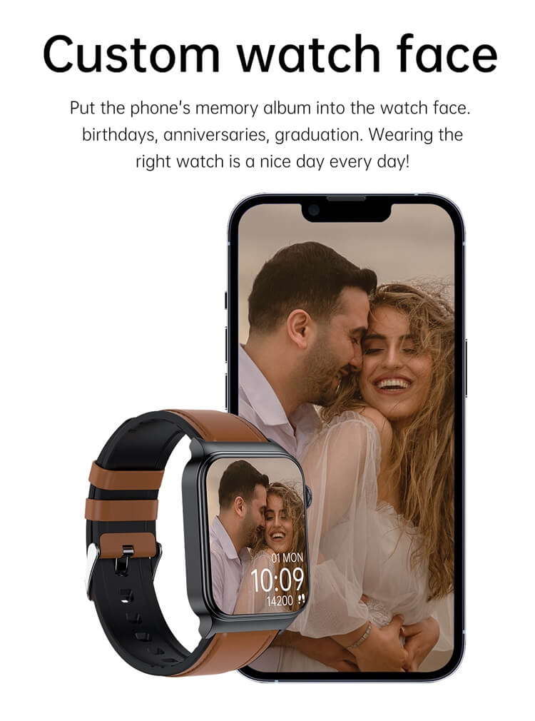 E500 Pressione sanguigna Ossigeno nel sangue Glicemia ECG Smartwatch Logo personalizzato 1.83 Monitoraggio della salute dello schermo Orologio intelligente-Shenzhen Shengye Technology Co.,Ltd