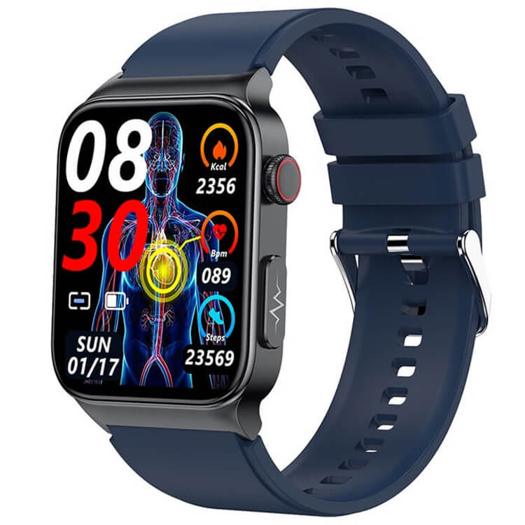 E500 Blood Pressure Blood Oxygen Blood Glucose ECG Smartwatch Custom