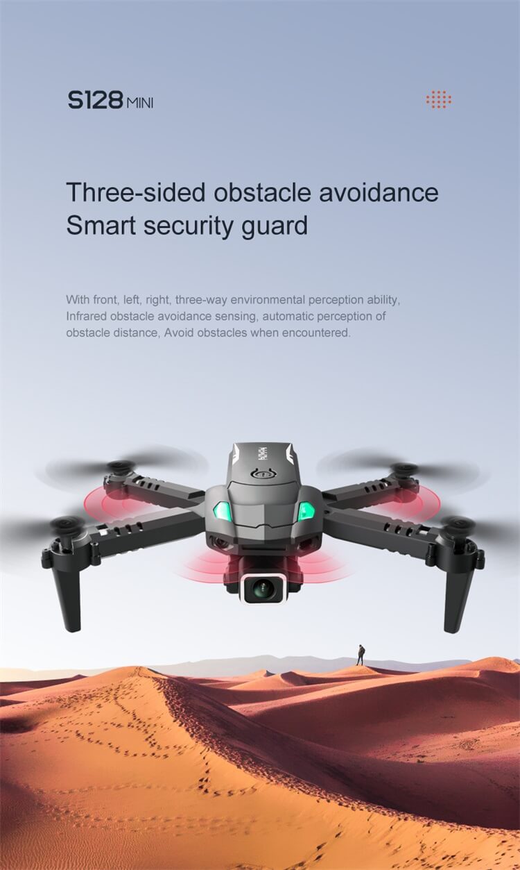 S128 Mini Drone Portatile 10 Minuti Tempo di Volo 4K Doppia Fotocamera Una Chiave Evitamento Ostacoli Decollo Atterraggio Wifi RC Drone-Shenzhen Shengye Technology Co.,Ltd