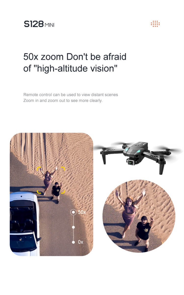 S128 Mini Drone Portatile 10 Minuti Tempo di Volo 4K Doppia Fotocamera Una Chiave Evitamento Ostacoli Decollo Atterraggio Wifi RC Drone-Shenzhen Shengye Technology Co.,Ltd