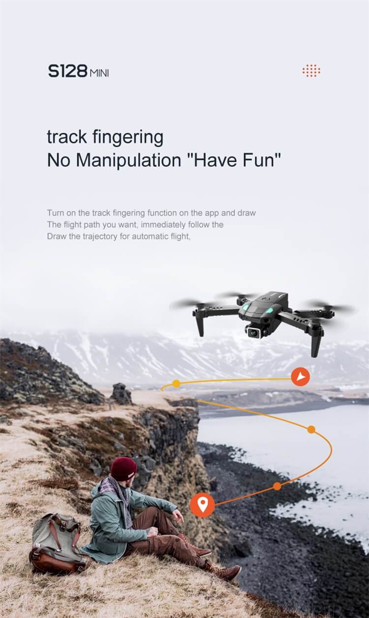 S128 Mini Drone Portátil 10 Minutos Tempo de Vôo 4K Câmera Dupla Uma Chave para Evitar Obstáculos Decolar Pouso Wifi RC Drone-Shenzhen Shengye Technology Co., Ltd