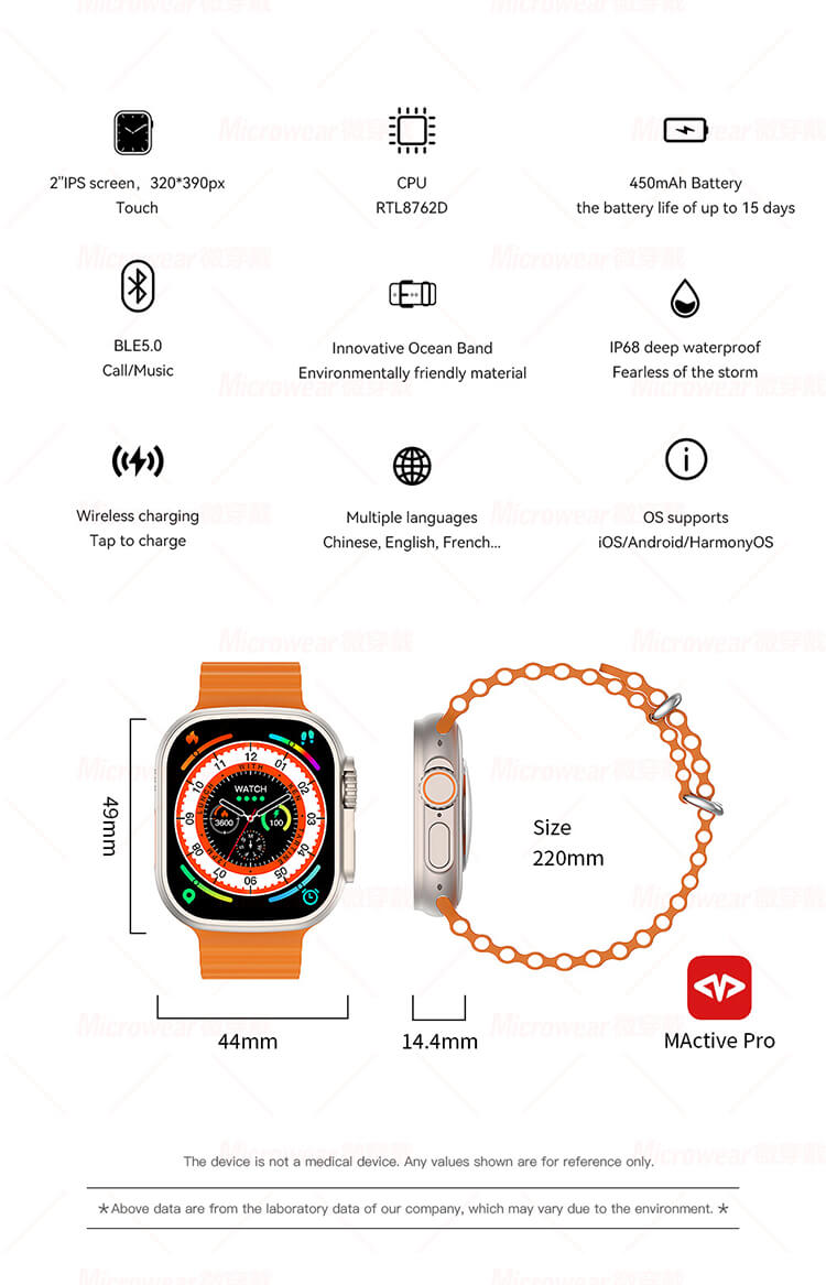 Reloj ultra inteligente W68 Serie 8-Shenzhen Shengye Technology Co., Ltd
