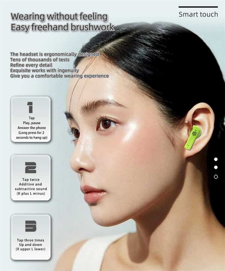 E90 Transparent Color Case LED Display BT Earbuds TWS Wireless Earphone-Shenzhen Shengye Technology Co.,Ltd