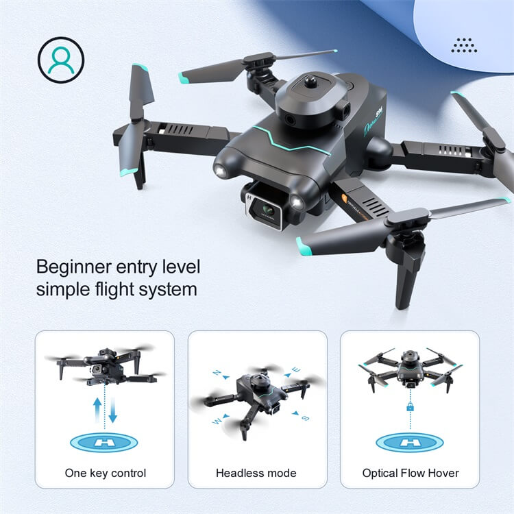 S96 Mini Drone Dobra Portátil 4K Câmera Dupla 10 Minutos Tempo de Vôo Luz Controle Remoto Armazenamento Integrado Wifi RC Drone-Shenzhen Shengye Technology Co., Ltd