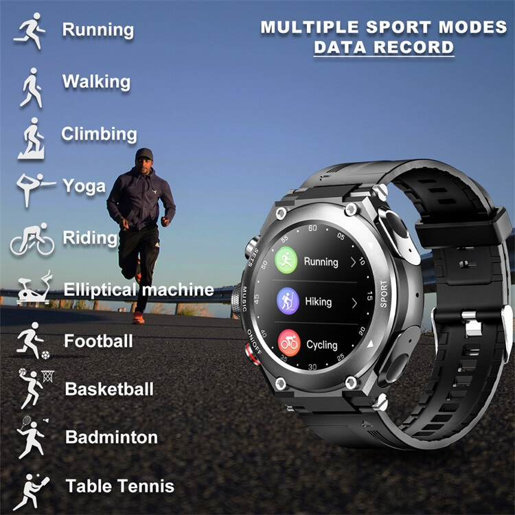 T92 Smartwatch mit Ohrhörern, Bluetooth-Headset, Smartwatch mit Lautsprecher, Tracker, Musik, Herzfrequenzmesser, Sportuhr – Shenzhen Shengye Technology Co., Ltd