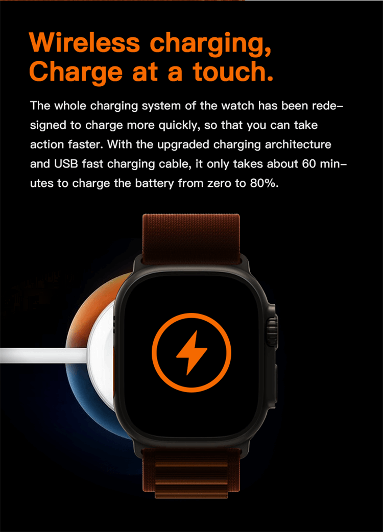 T800 Ultra Smart Watch Series 8 Large Full Screen Display Long Standby Time Fast Charging-Shenzhen Shengye Technology Co.,Ltd