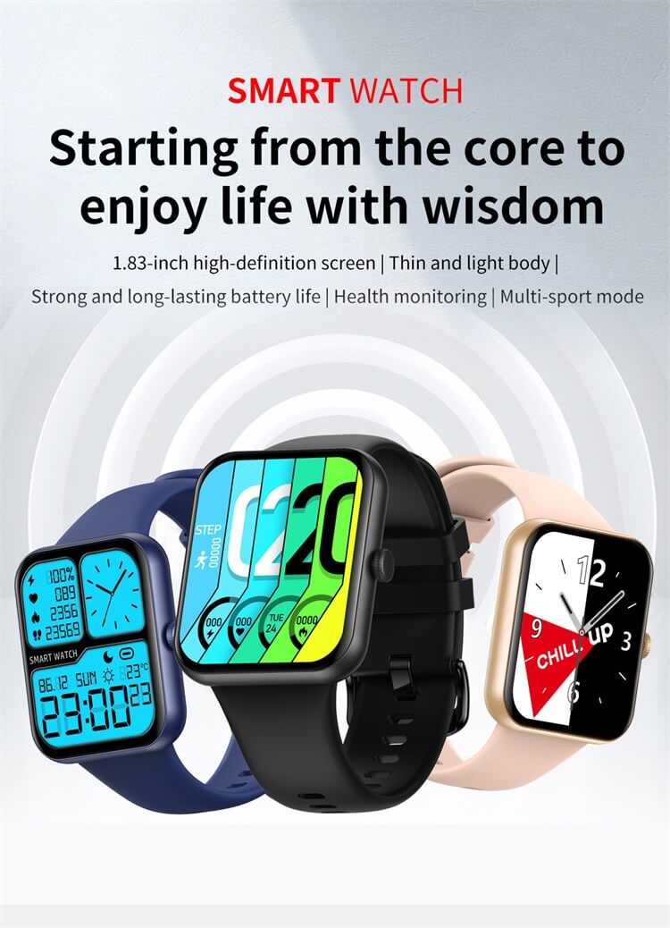 L32 corpo leve fino tela de 1,83 polegadas oxigênio no sangue pressão arterial IP68 à prova d'água 100 vários mostradores relógio inteligente-Shenzhen Shengye Technology Co., Ltd