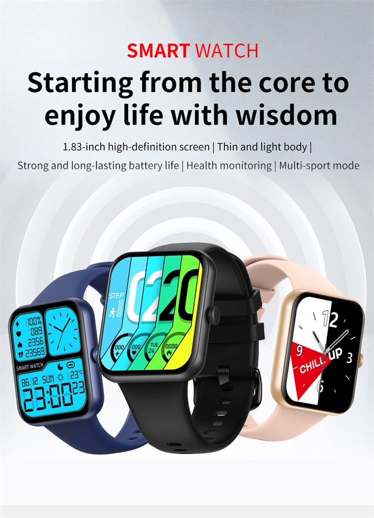 L32 Corpo leggero e sottile Schermo da 1,83 pollici Ossigeno nel sangue Pressione sanguigna IP68 Impermeabile 100 vari quadranti Smart Watch-Shenzhen Shengye Technology Co., Ltd