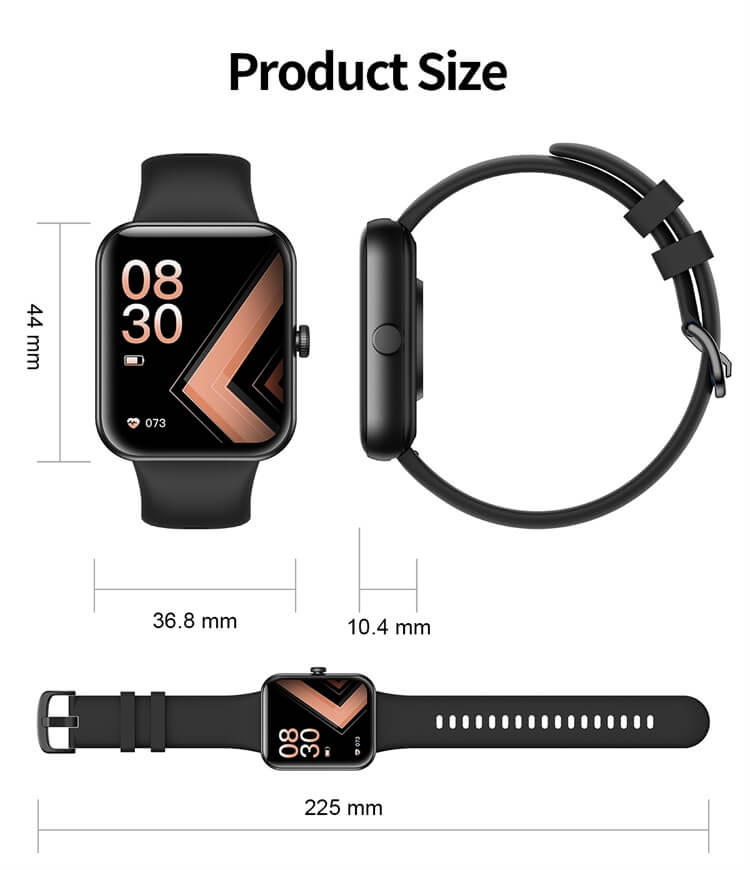 L32 Thin Light Body 1.83 Inch Screen Blood Oxygen Blood Pressure IP68 Waterproof 100 Various Dials Smart Watch-Shenzhen Shengye Technology Co.,Ltd