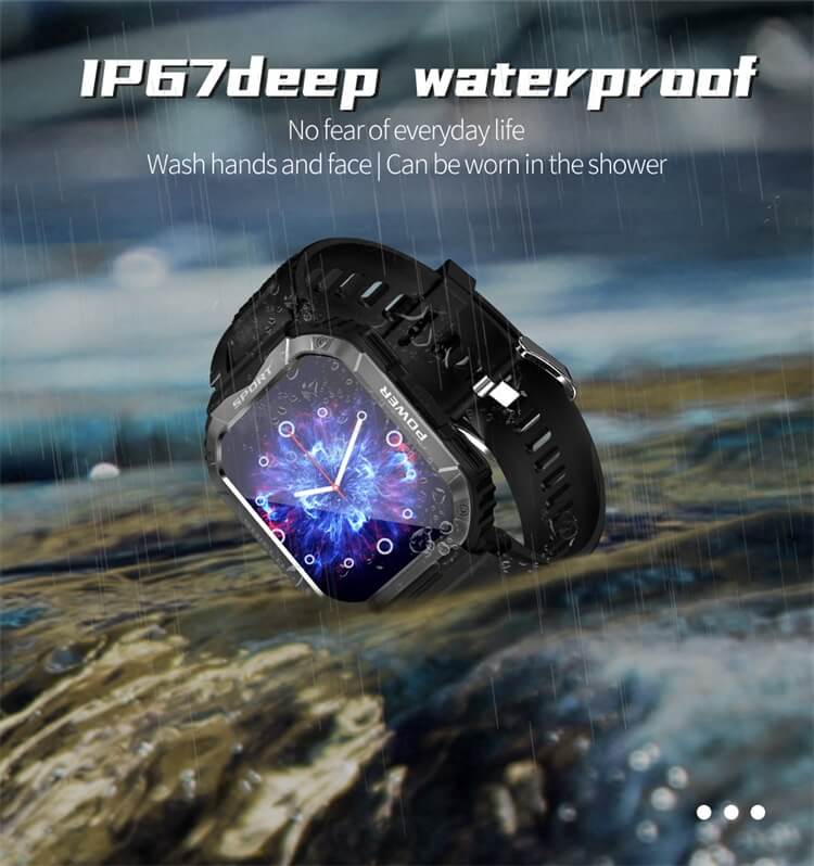 V50 Schermo ad alta definizione da 1,83 pollici Sport Tre difese 330mAh Batteria grande Standby lungo Smart Watch-Shenzhen Shengye Technology Co., Ltd