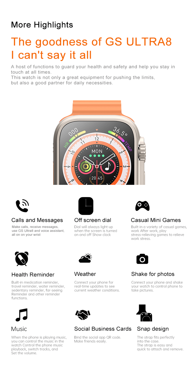 GS Ultra 8 Smartwatch-Shenzhen Shengye Technology Co., Ltd