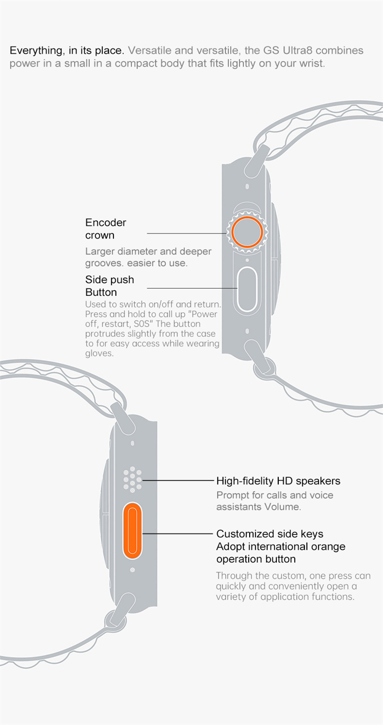 Reloj inteligente GS Ultra 8-Shenzhen Shengye Technology Co.,Ltd