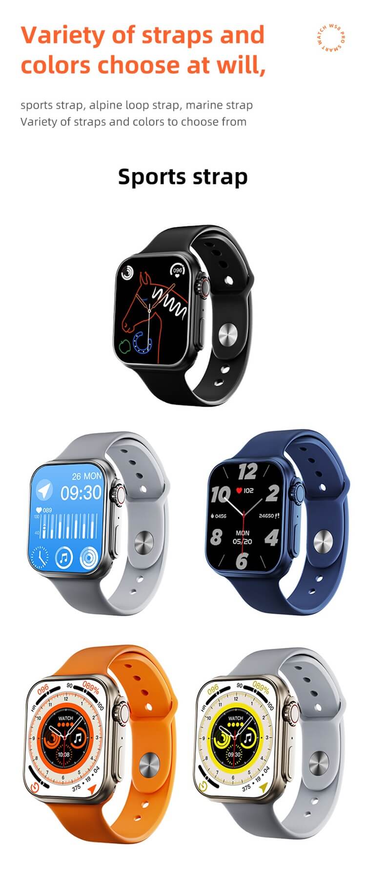 WS8 Ultra Hryfine APP Smart Watch-Shenzhen Shengye Technology Co., Ltd