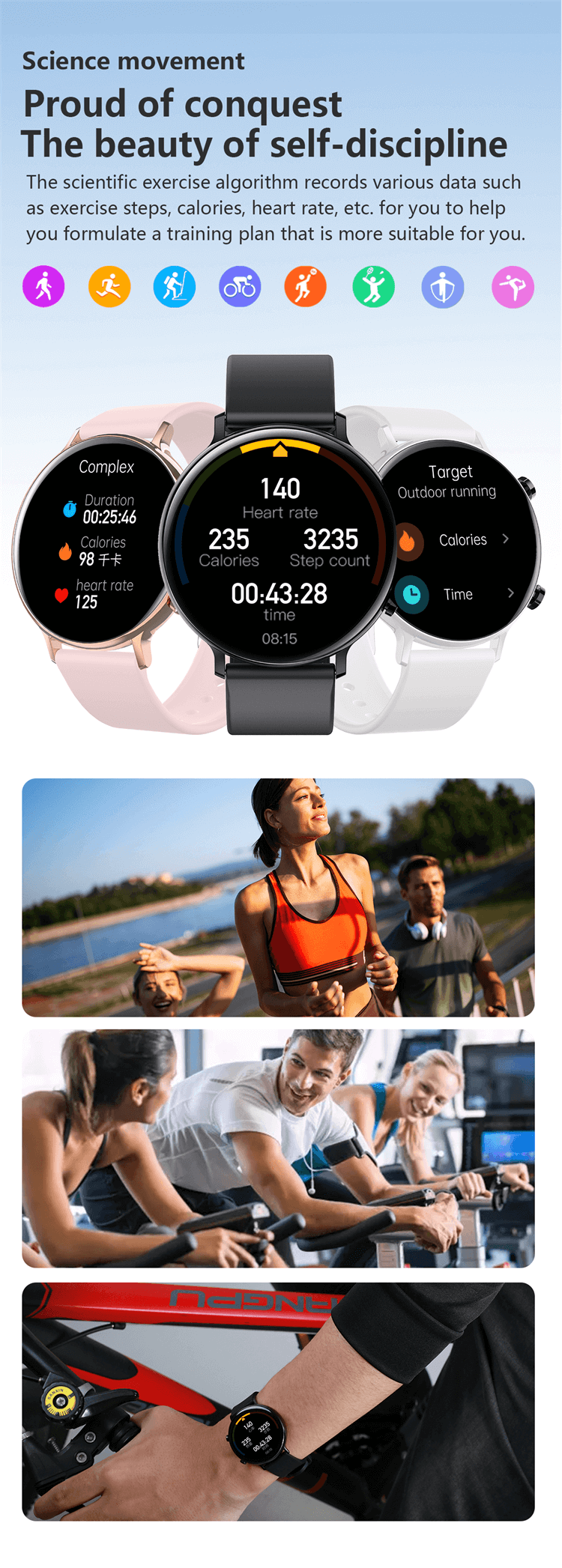 GW33S HD BT Llamadas Mensaje Notificación Teléfono Smartwatch Android Smart Watch-Shenzhen Shengye Technology Co.,Ltd