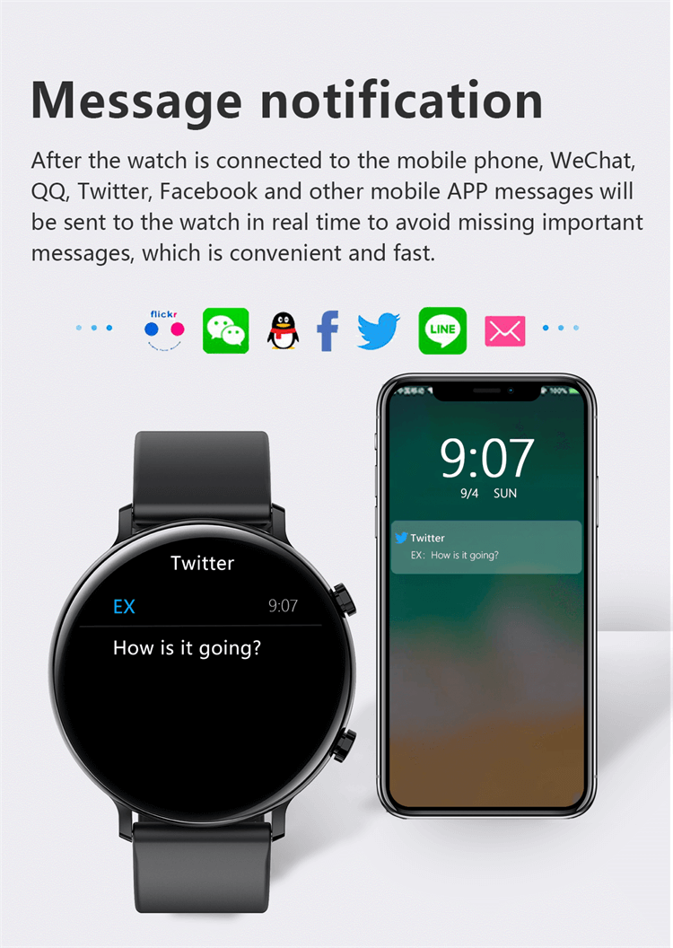 GW33S HD BT Llamadas Mensaje Notificación Teléfono Smartwatch Android Smart Watch-Shenzhen Shengye Technology Co.,Ltd