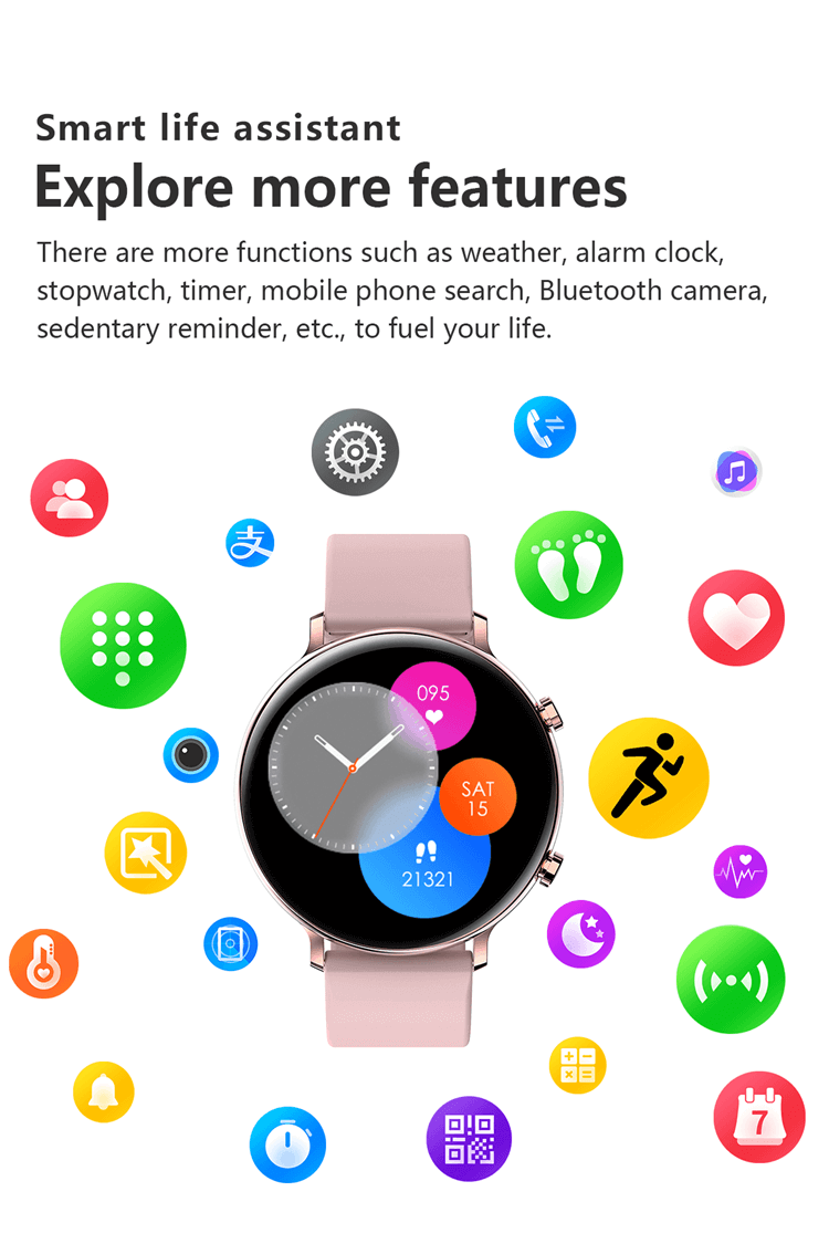 GW33S HD BT Llamadas Mensaje Notificación Teléfono Smartwatch Android Smart Watch-Shenzhen Shengye Technology Co.,Ltd