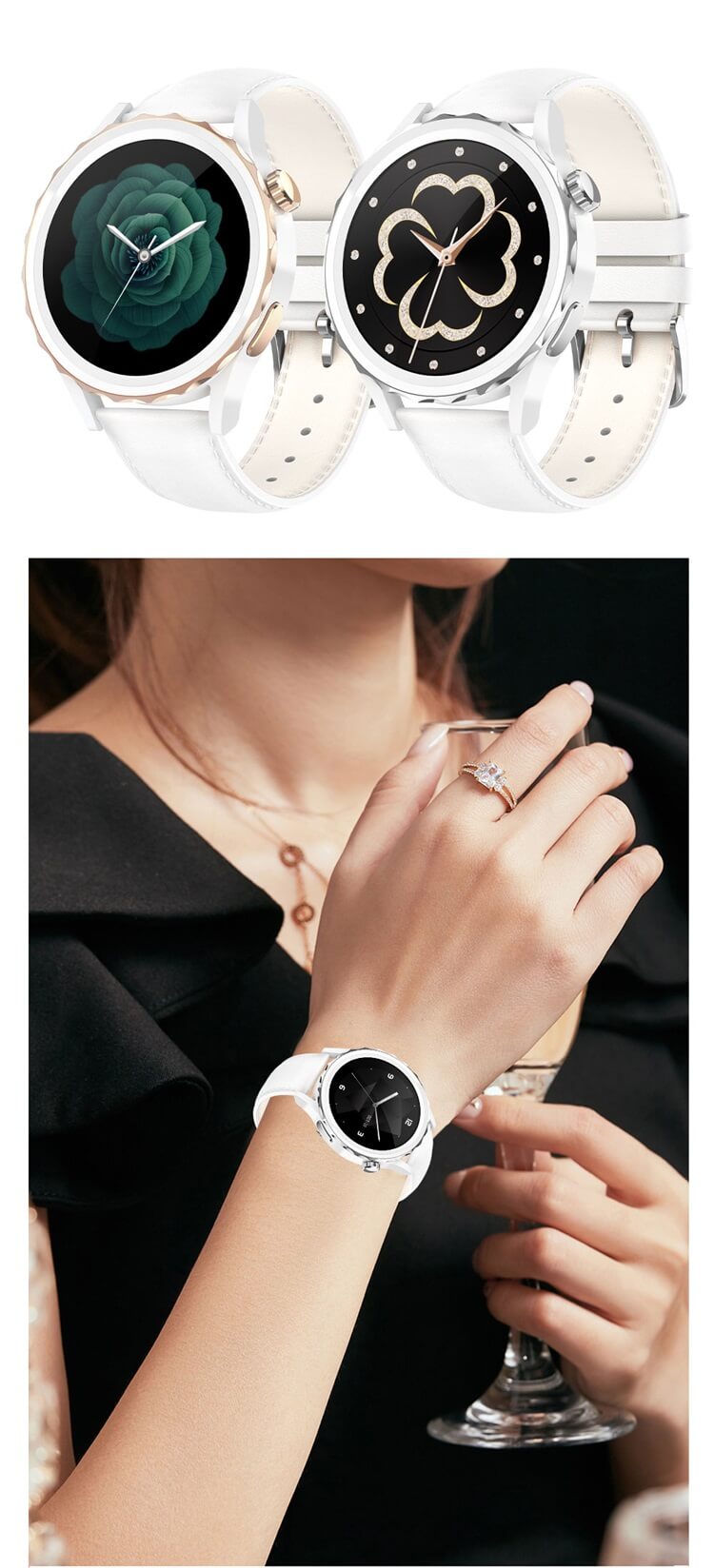 LC304 Frauen IP68 Wasserdichte AI Sprachassistent Android Telefon Runde Bildschirm Smart Watch-Shenzhen Shengye Technology Co.,Ltd