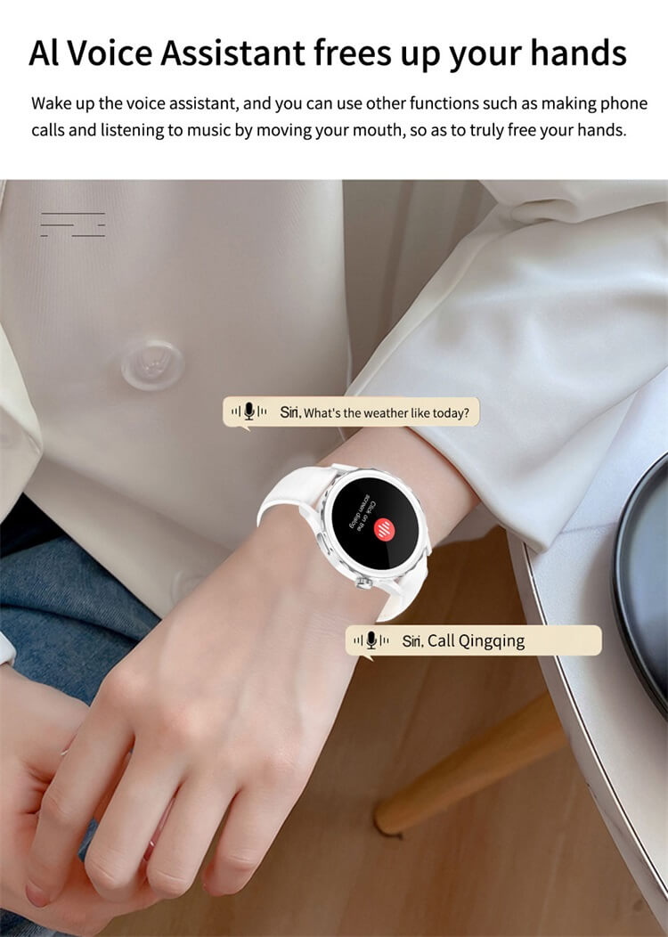 LC304 Dames IP68 Waterdicht AI Voice Assistant Android-telefoon Rond scherm Smart Watch-Shenzhen Shengye Technology Co.,Ltd