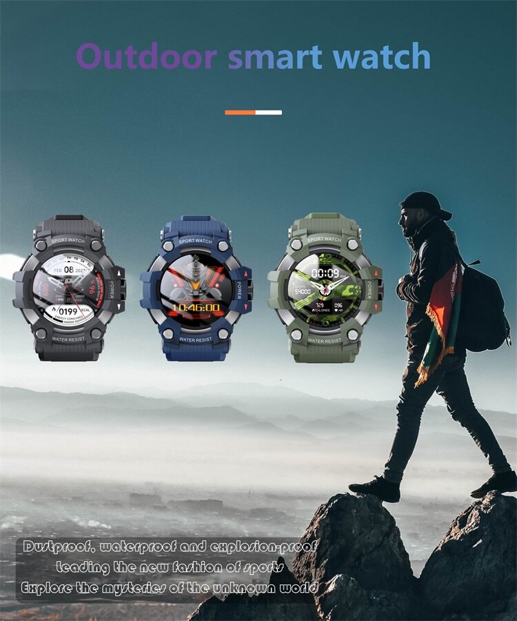 CT8 Big Battery 700mAh Long Battery Life Outdoor Dust Collision Prevention IP68 Waterproof Smart Watchout-Shenzhen Shengye Technology Co.,Ltd