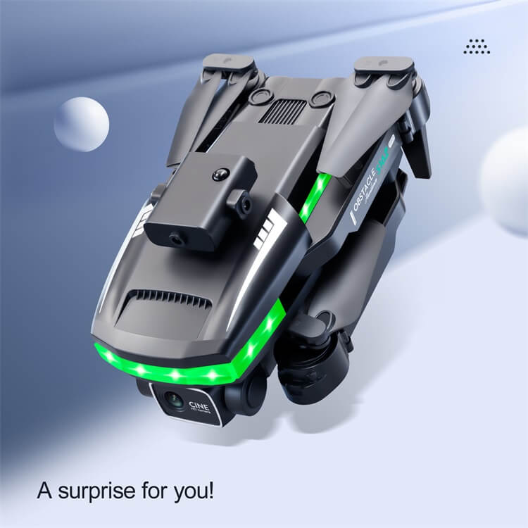 S162 LED Cool Night Flight 10 minuti di durata della batteria 4K HD Dual Camera Lens Commutazione Visione più ampia Luce Telecomando Drone-Shenzhen Shengye Technology Co.,Ltd