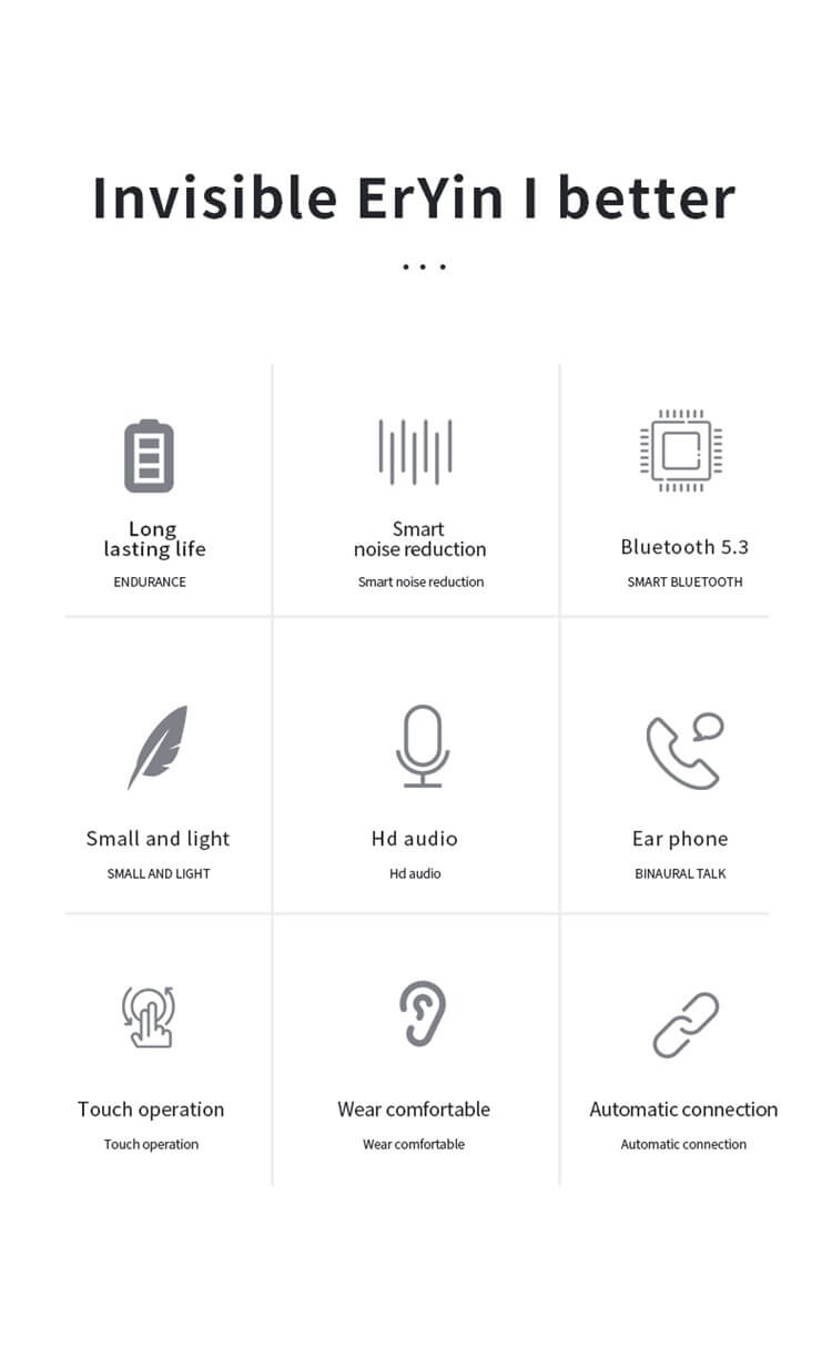 K10 رخيصة الثمن وخفيفة الوزن ومريحة BT 5.2 TWS سماعات أذن لاسلكية - Shenzhen Shengye Technology Co.,Ltd