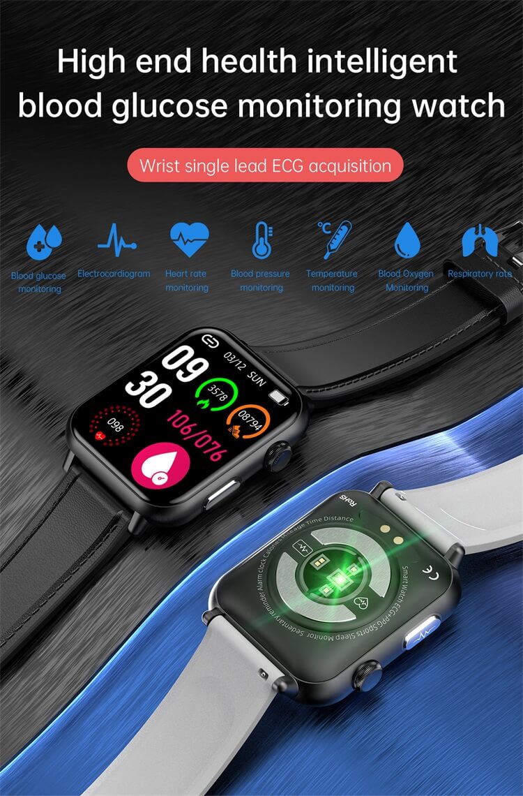 E200 EKG egészségügyi intelligens okosóra Vércukorszint-mérő Android Smart Watch-Shenzhen Shengye Technology Co., Ltd.