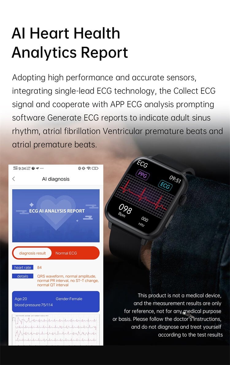 E200 ECG Health Intelligent Smartwatch Moniteur de glycémie Android Smart Watch-Shenzhen Shengye Technology Co., Ltd