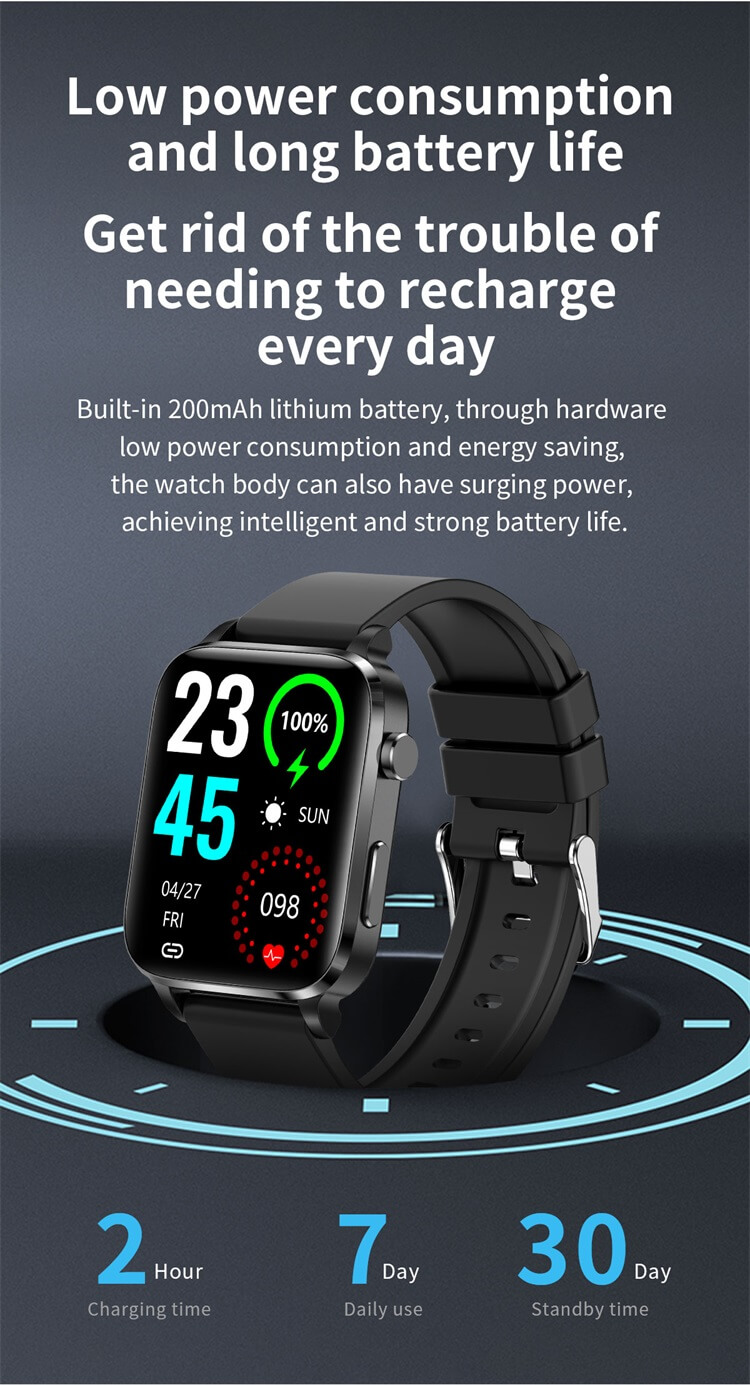 F100 العلاج الطبيعي بالليزر لمراقبة نسبة السكر في الدم Smartwatch Android Smart Watch-Shenzhen Shengye Technology Co.,Ltd