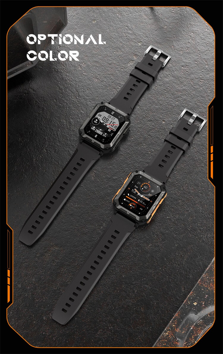 C20 Pro Outdoor Sport Smartwatch IP68 Waterproof 380mAh Long Time Standby Android Smart Watch-Shenzhen Shengye Technology Co.,Ltd