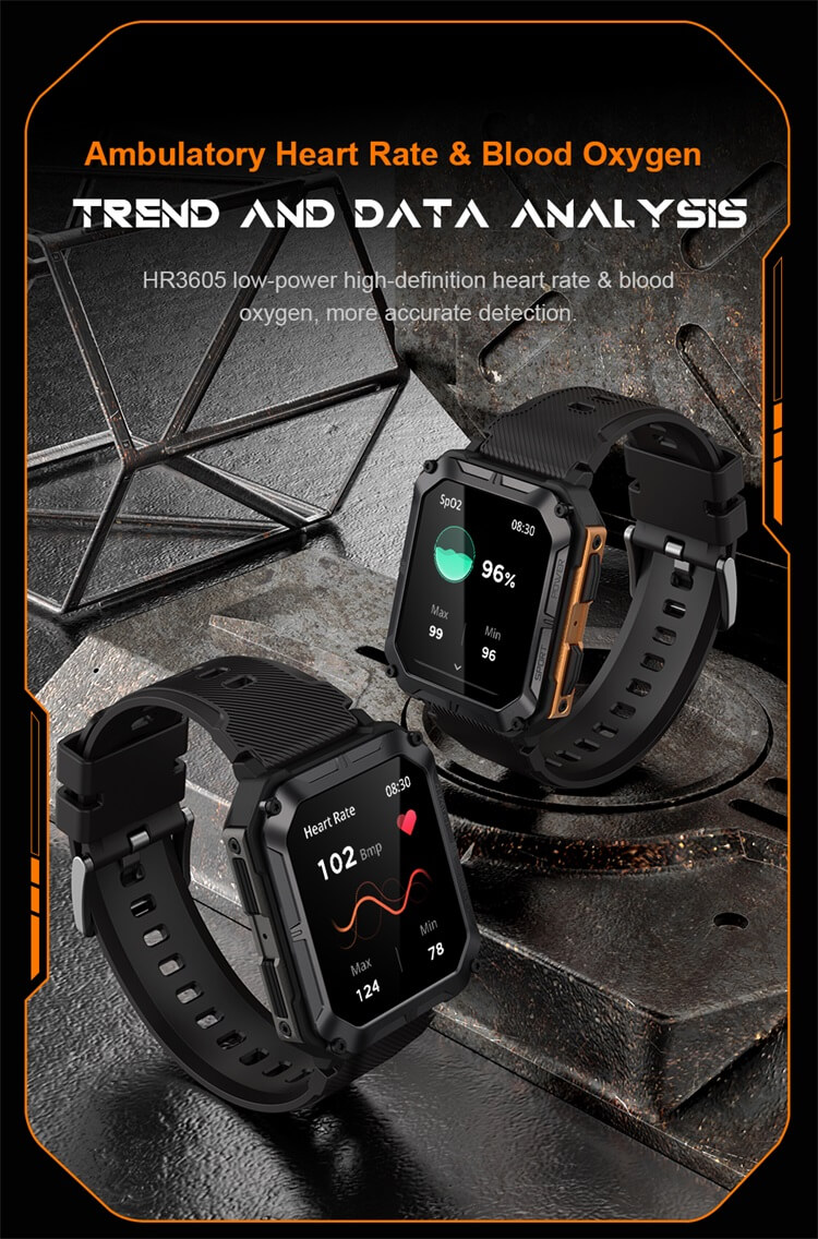 C20 Pro Outdoor Sport Smartwatch IP68 Wodoodporny 380 mAh Długi czas czuwania Android Inteligentny zegarek-Shenzhen Shengye Technology Co., Ltd