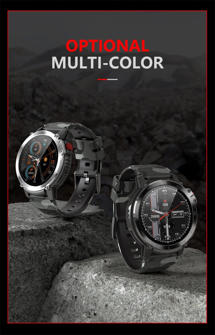 C22 montre intelligente ronde extérieure IP68 400 mAh longue durée de veille montres intelligentes Android-Shenzhen Shengye Technology Co., Ltd