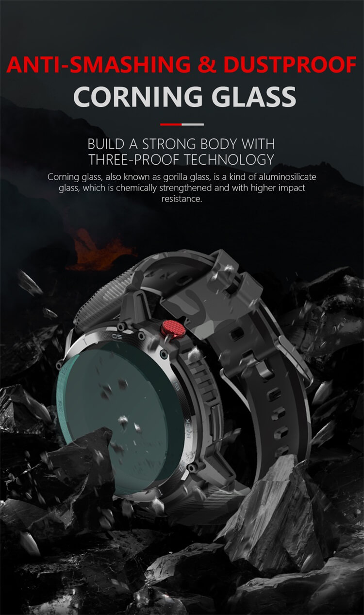 C22 Outdoor Runde Smartwatch IP68 400 mAh lange Standby-Zeit Android Smart Watches-Shenzhen Shengye Technology Co., Ltd