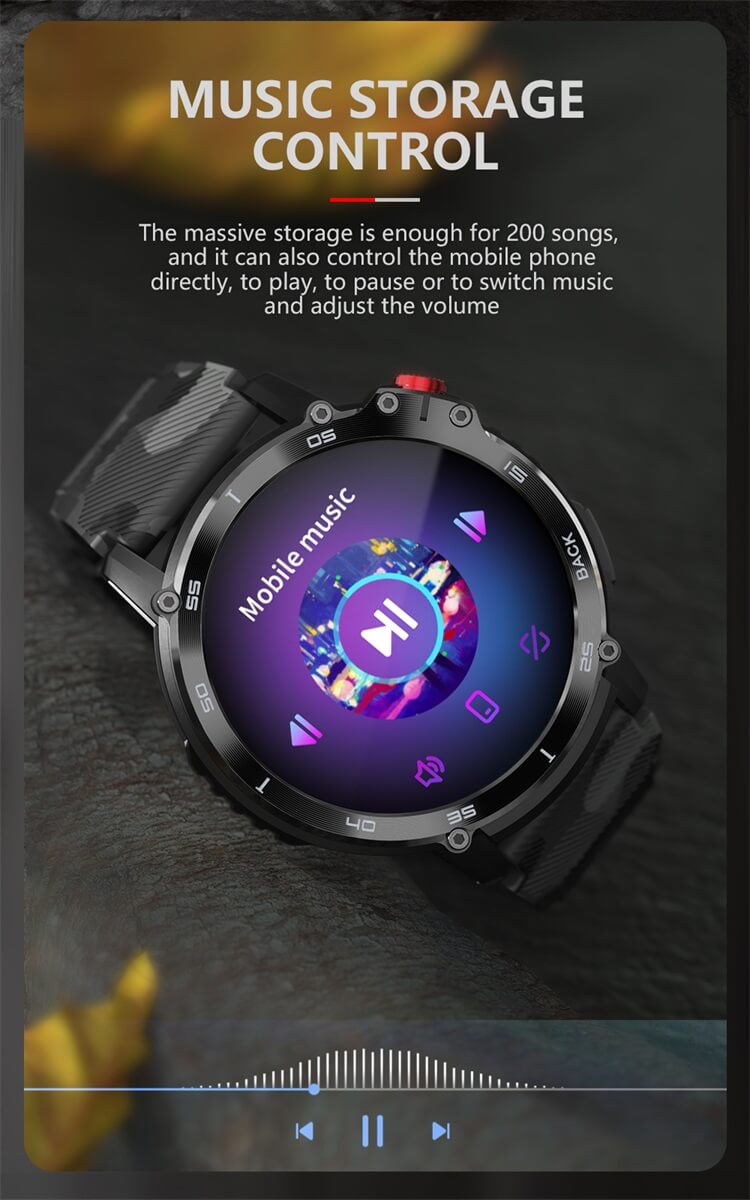 C22 Outdoor Round Smartwatch IP68 400mAh Long Standby Time Orologi intelligenti Android-Shenzhen Shengye Technology Co., Ltd