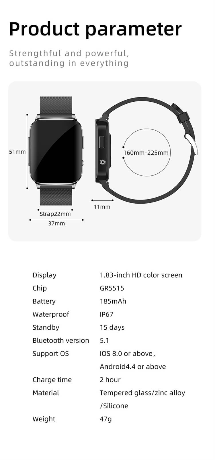 EP03 ECG PTT 혈당 심박수 혈압 체온 혈액 산소 24시간 동적 스마트 워치-Shenzhen Shengye Technology Co.,Ltd