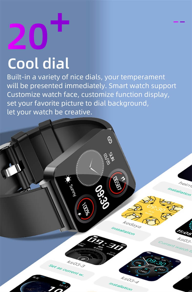 KS03 24-godzinny inteligentny zegarek do pomiaru temperatury ciała-Shenzhen Shengye Technology Co., Ltd