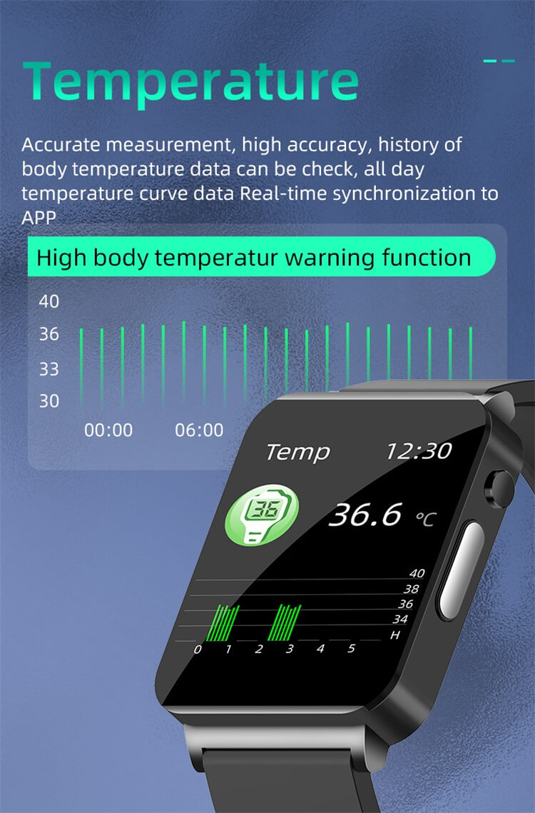 KS03 Relógio inteligente de temperatura corporal de 24 horas - Shenzhen Shengye Technology Co., Ltd