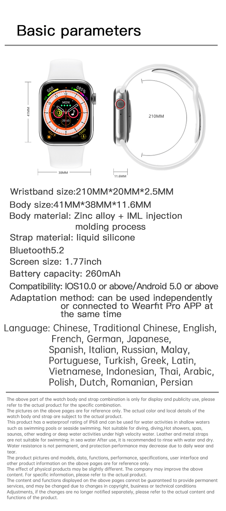 Mini reloj inteligente GS8-Shenzhen Shengye Technology Co.,Ltd