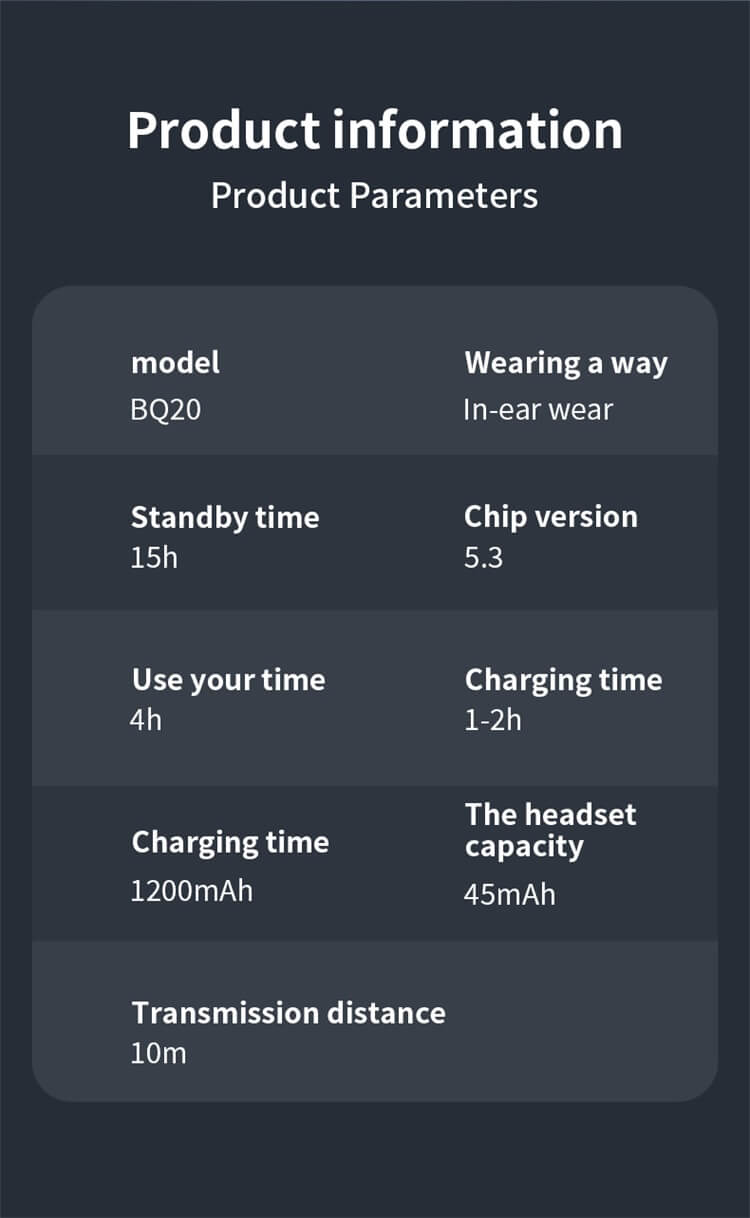 BQ20 ses kulaklığı 5.3 Bluetooth TYPE-C TWS Kablosuz Kulaklık Güç Bankası Kulaklıkları-Shenzhen Shengye Technology Co.,Ltd