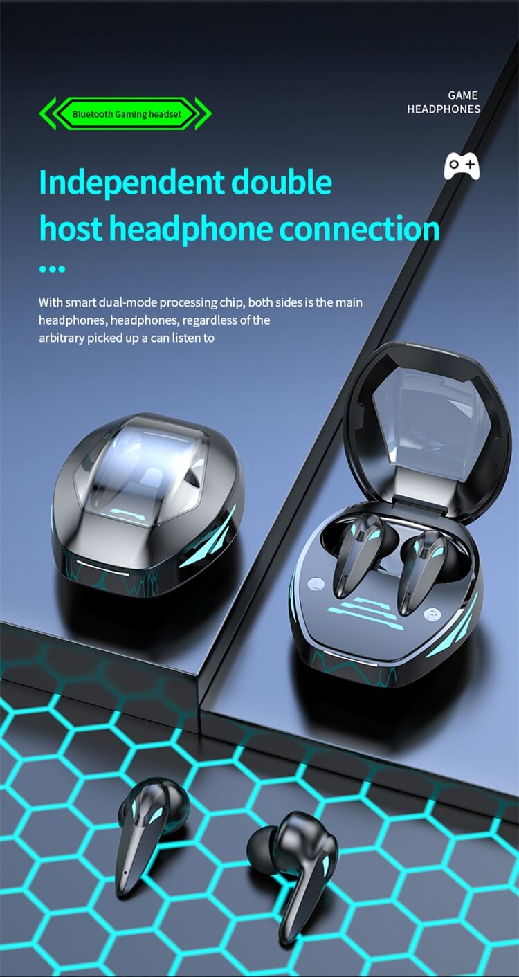 TG09 Gaming Earbuds TWS E-Sports LED Lights fone de ouvido audifonos auriculares Bluetooth Game Mode Wireless Earphone-Shenzhen Shengye Technology Co.,Ltd