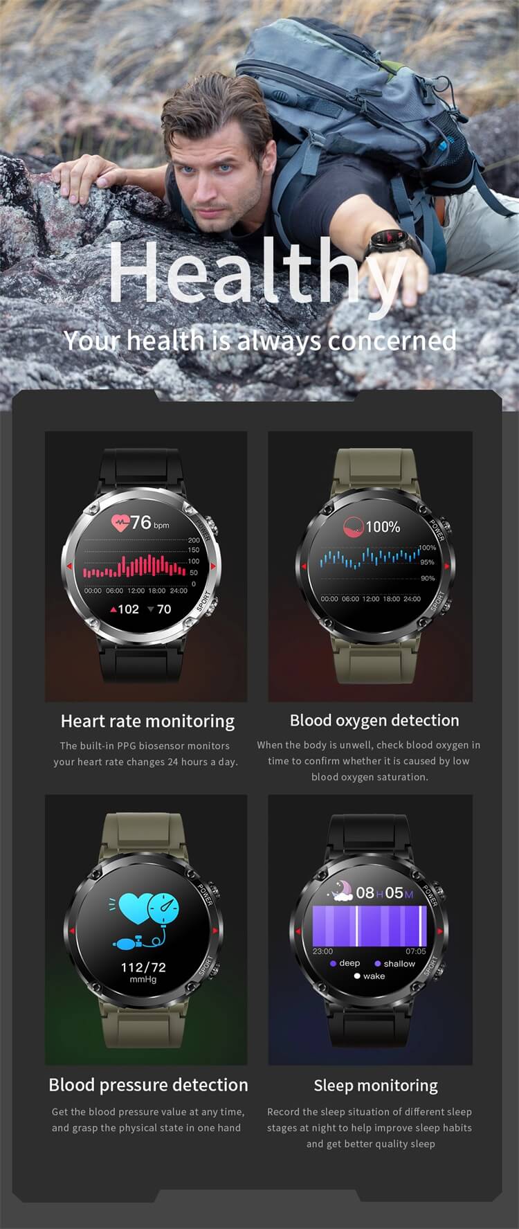 T30 Outdoor Android Smart Watches-Shenzhen Shengye Technology Co., Ltd