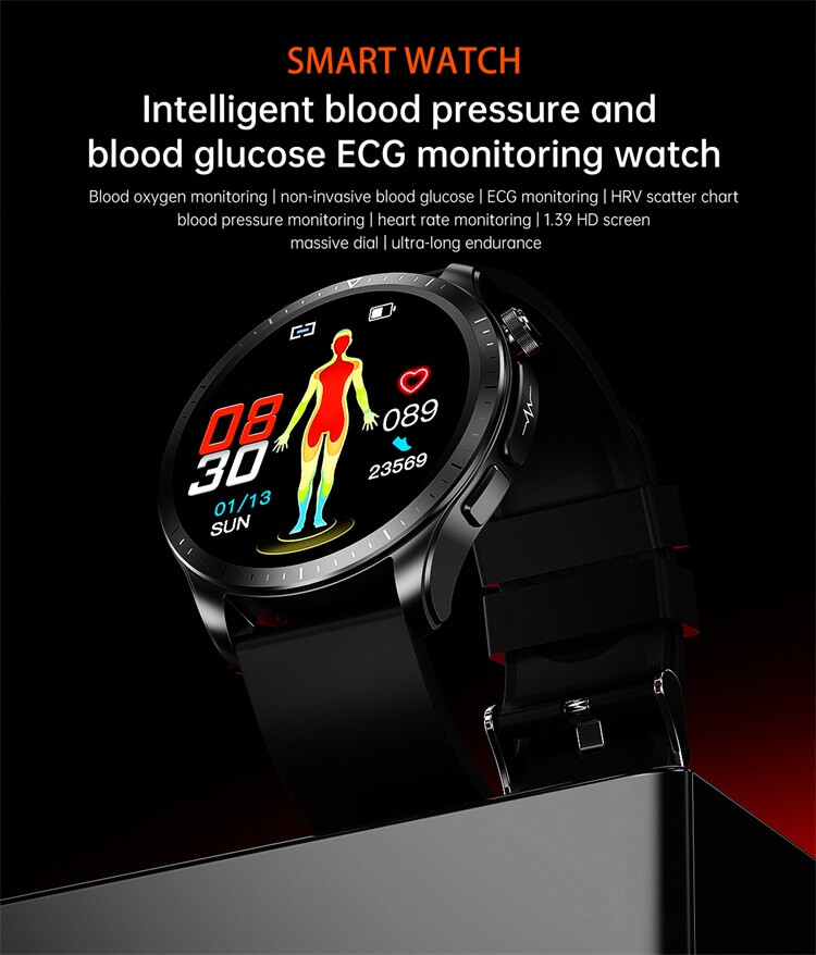 E420 ECG AFE Monitoraggio 1,39 pollici IPS HD Smart Watch a grande schermo-Shenzhen Shengye Technology Co., Ltd