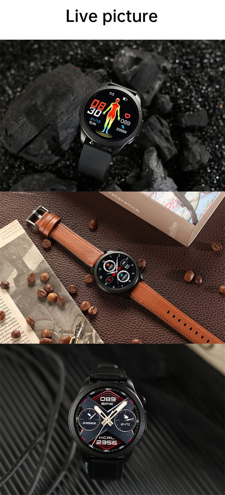 E420 ECG AFE Monitoring 1.39 Inch IPS HD Large Screen Smart Watch-Shenzhen Shengye Technology Co.,Ltd