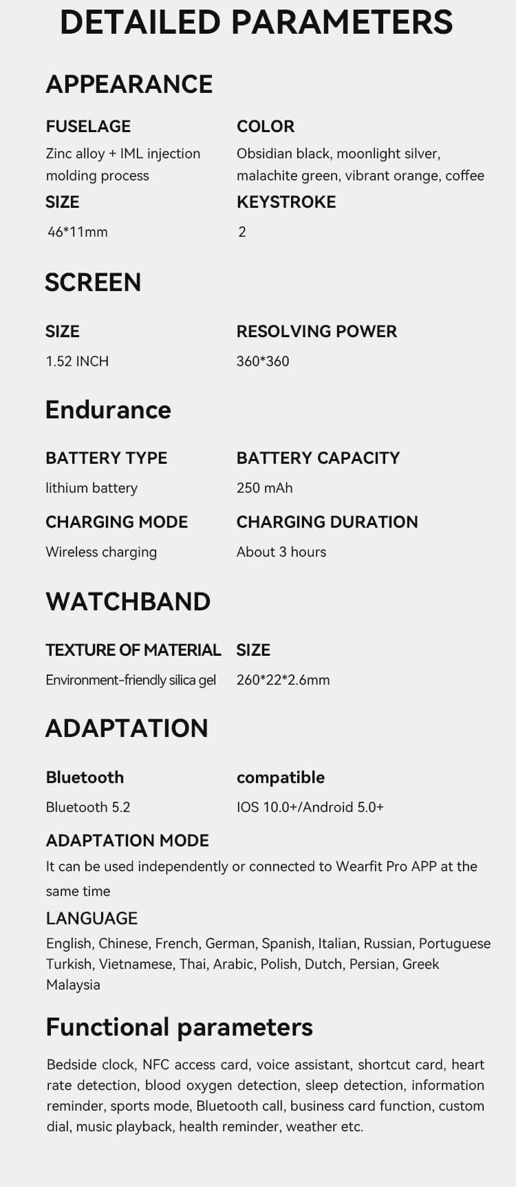 HW23 Max 1,52 İnç Renkli Ekran Akıllı Saat-Shenzhen Shengye Technology Co.,Ltd