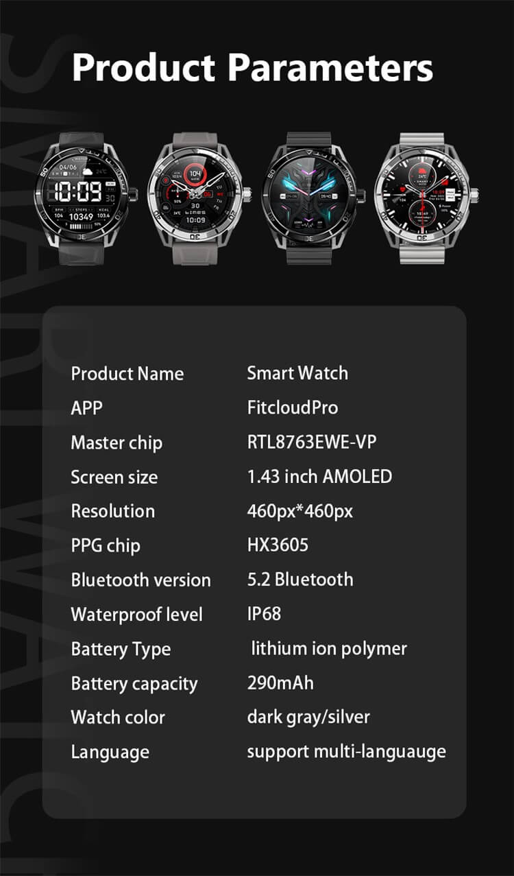 Reloj inteligente a prueba de agua HD30 IP68-Shenzhen Shengye Technology Co.,Ltd