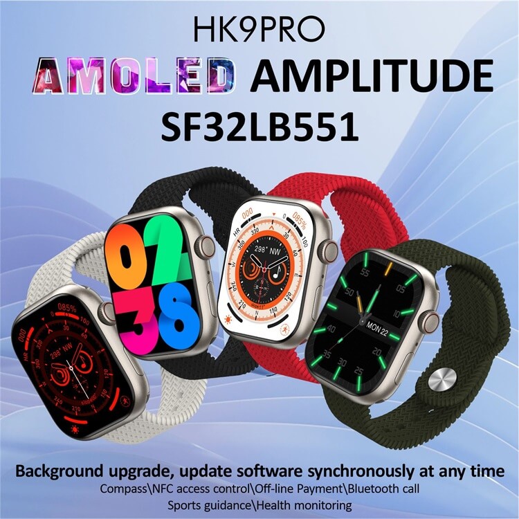 Умные часы HK9 Pro (Gen 2) с AMOLED-экраном-Shenzhen Shengye Technology Co.,Ltd