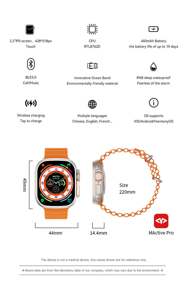 Reloj ultra inteligente W68 Plus-Shenzhen Shengye Technology Co., Ltd