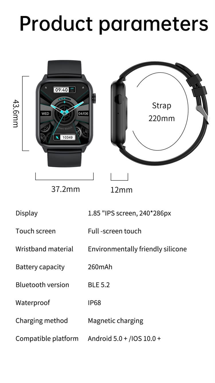 Reloj inteligente HK40 con pantalla táctil multifuncional-Shenzhen Shengye Technology Co.,Ltd
