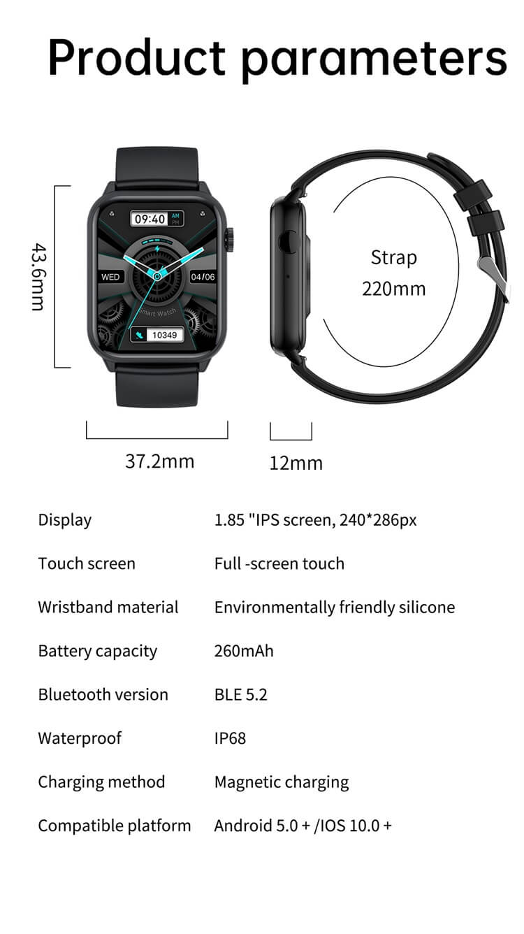 HK40 Smart Watch Multifunktionaler Touchscreen-Shenzhen Shengye Technology Co., Ltd