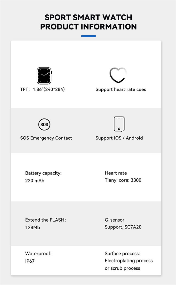 Montre intelligente E700-Shenzhen Shengye Technology Co., Ltd