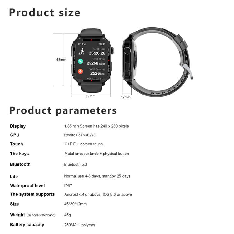 G96 Smart Watch Sport all'aria aperta Orologio Bluetooth-Shenzhen Shengye Technology Co.,Ltd